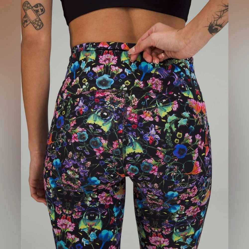 Lululemon Swift Speed High-Rise Tight 21” Flowerscope Black Multi Size‎ 2